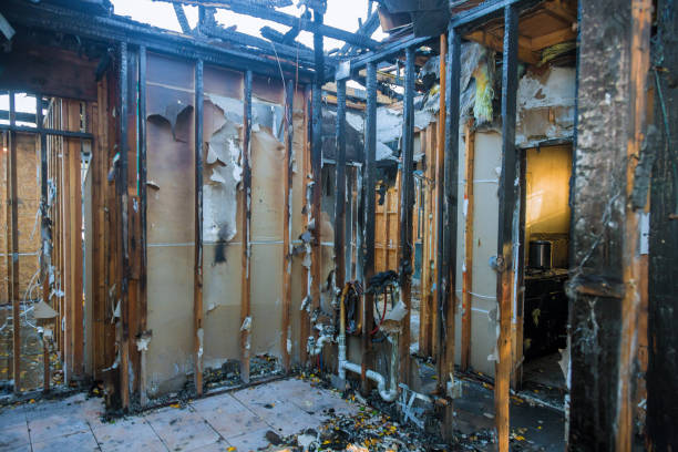 Professional Fire Damage Repair technician working in Flemington, NJ